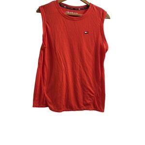 Tommy Hilfiger Sport Men's Red Sleeveless Tank Top Athletic‎ Shirt